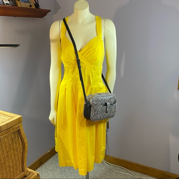 G.I.L.I. Python Print Leather Crossbody - Picture 1 of 12